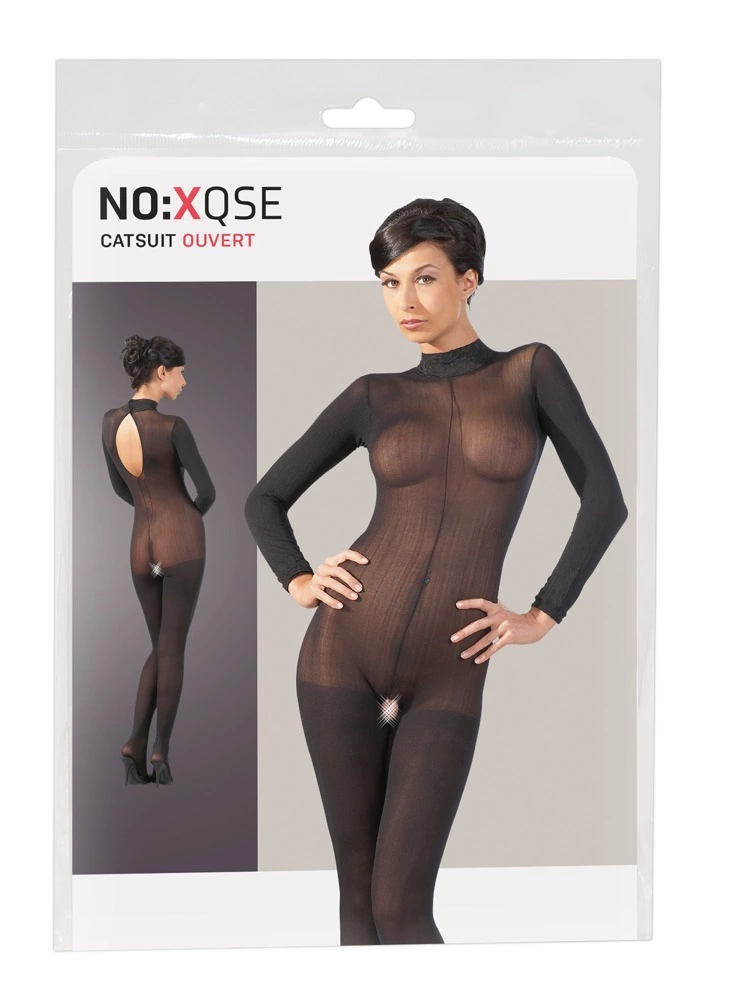 Комбінезон NO:XQSE Catsuit with Lace Colla, M/L (чорний)