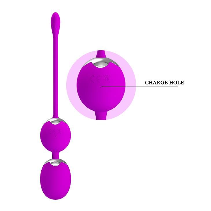 Вагінальні кульки Pretty Love Werner Kegel Ball, 20.5 см (фіолетовий)