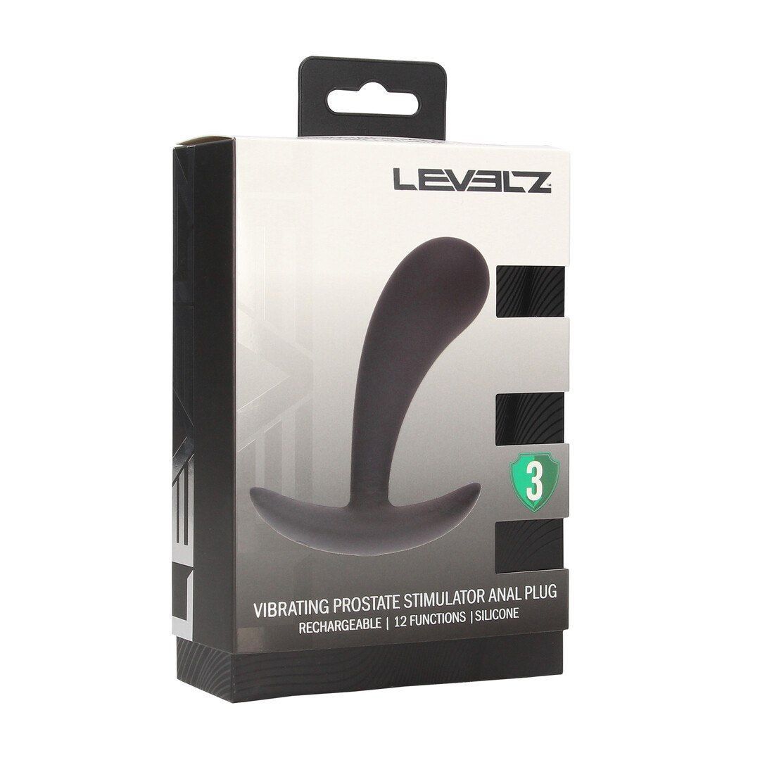 Стимулятор простаты Levelz Vibrating S, 11 см (черный)