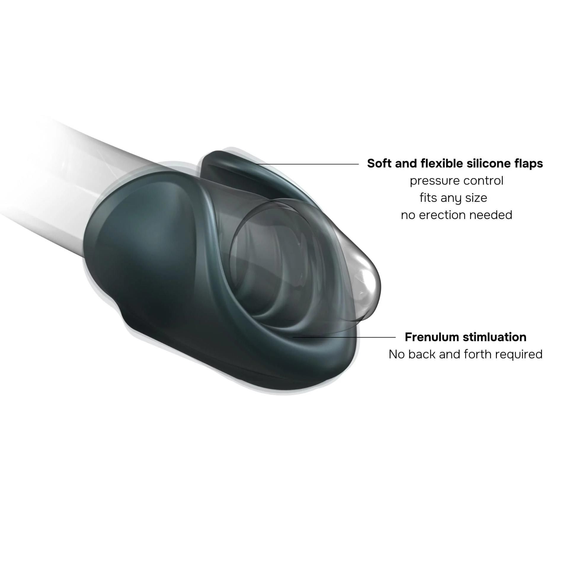 Мастурбатор с вибрацией Dorcel Man. Starter (серый)