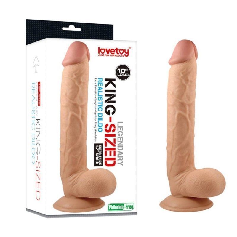 Фаллоимитатор Lovetoy Legendary King Sized Realistic Dildo 10", 27.5 см (телесный)