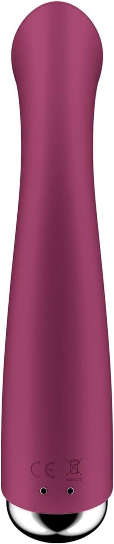 Вібратор Satisfyer Spinning G-Spot 1, 16,5 см (бордовий)
