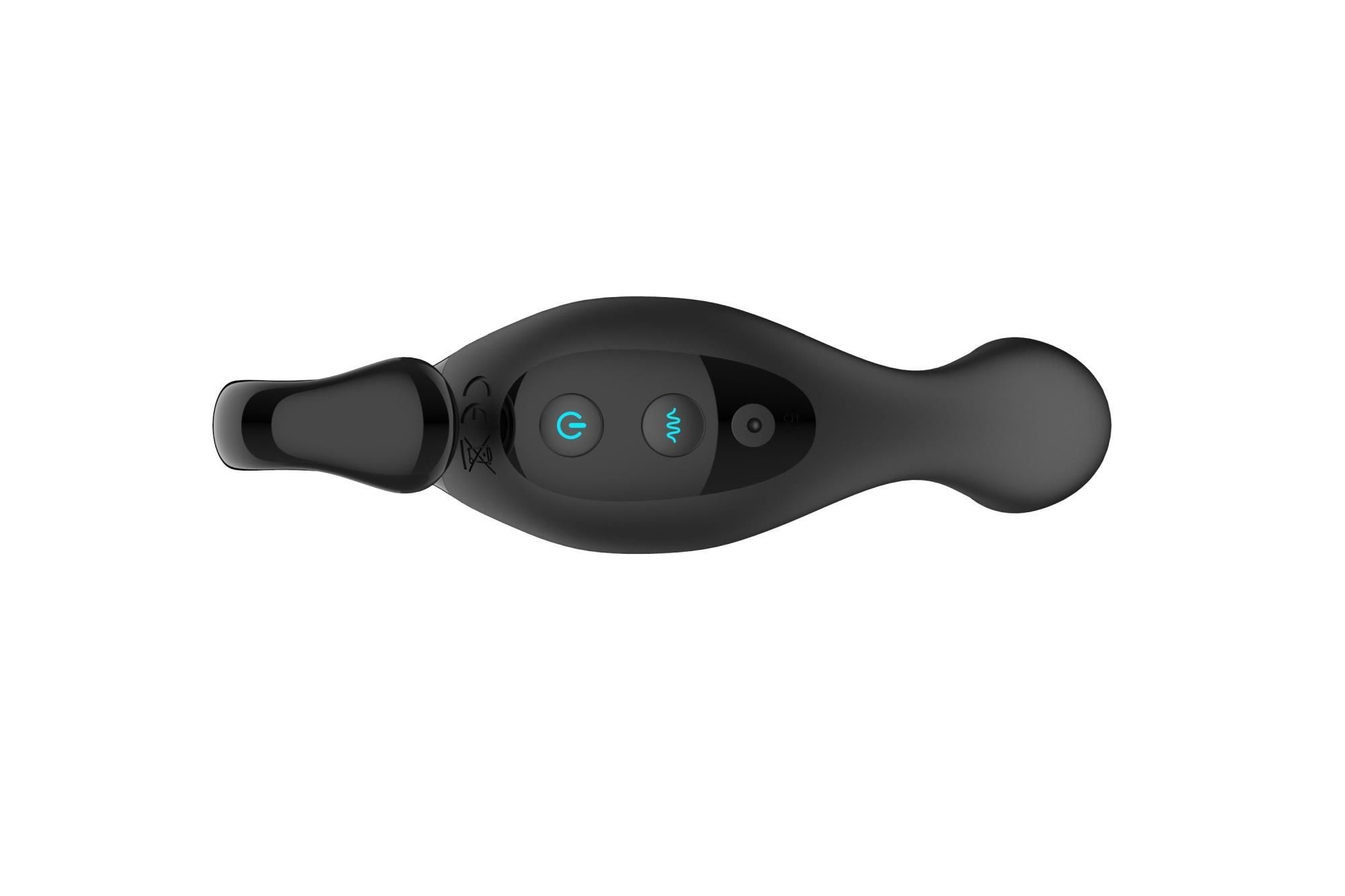 Стимулятор простаты B - Series Cute Finger Wiggle, 17.1 см (черный)
