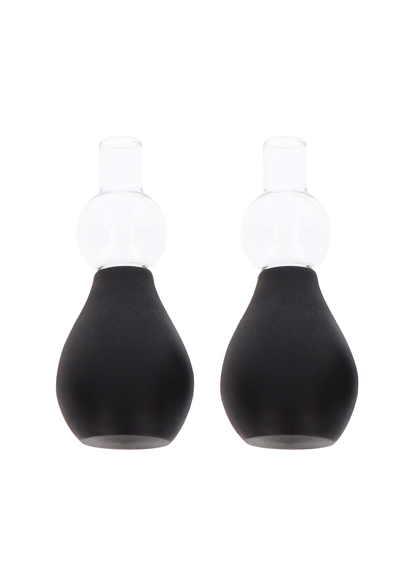 Вакуумные стимуляторы для сосков Taboom Nipple Enlargers With 8 Rings (черный)