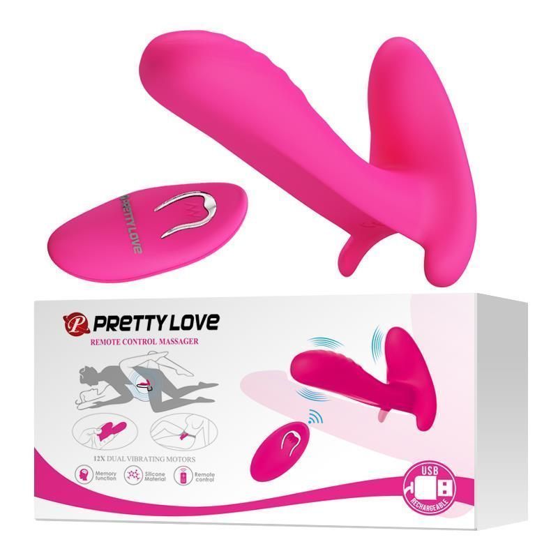 Вибратор Pretty Love Remote Control, 10 см (розовый)