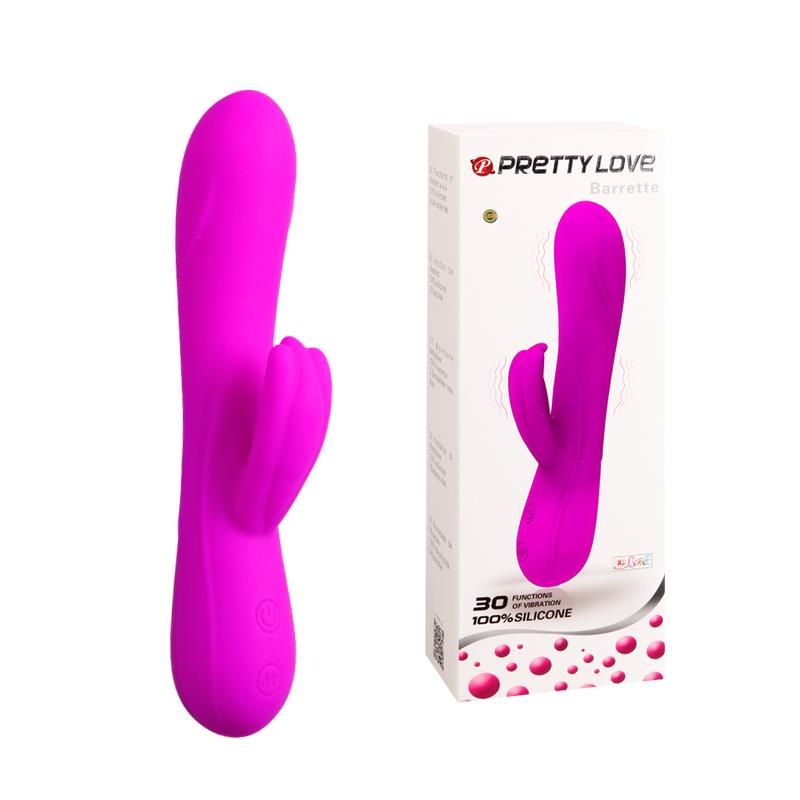 Вибратор-кролик Pretty Love Barette, 21 см (розовый)
