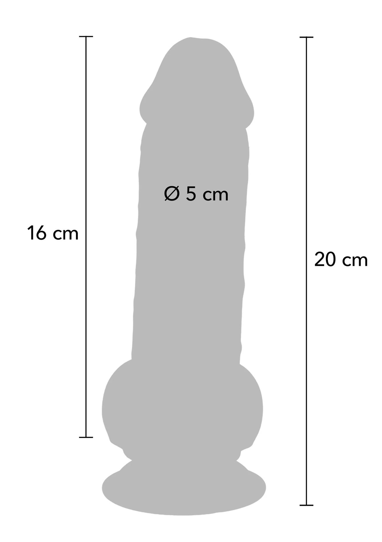 Фаллоимитатор Deluxe Dual Density Thick, 20 см (телесный)