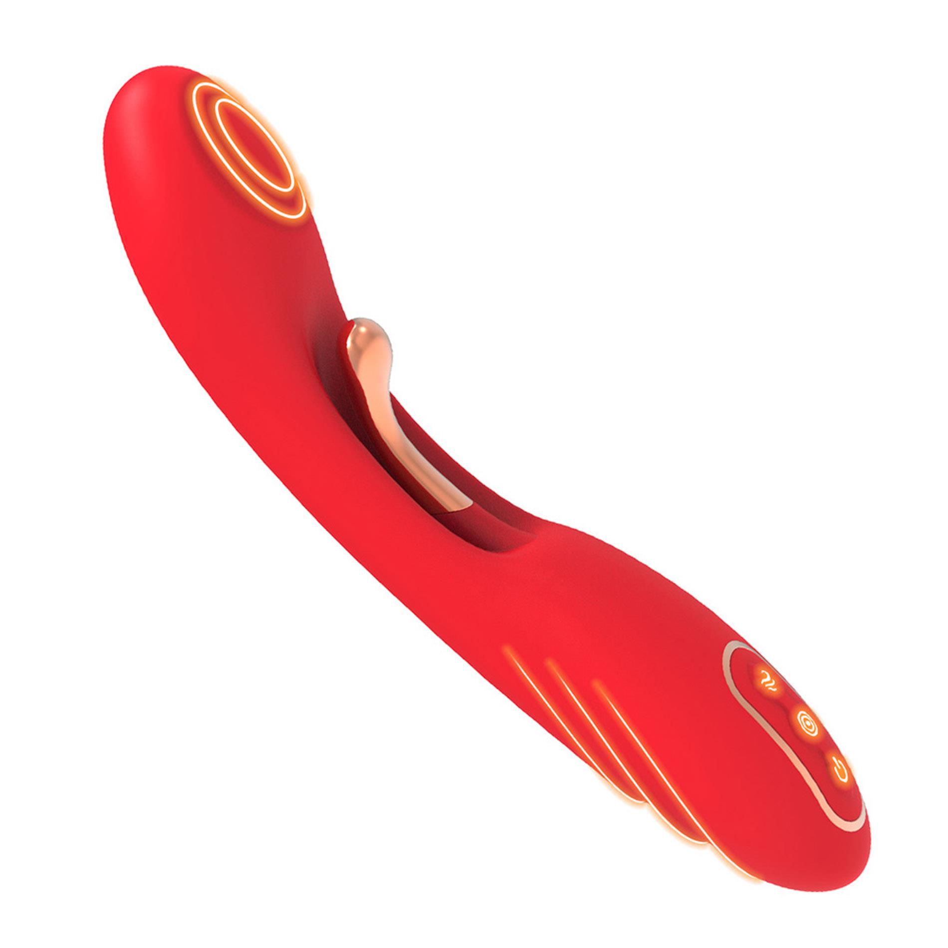 Вибратор B - Series Joy Fishhook Red Dual, 23.4 см (красный)