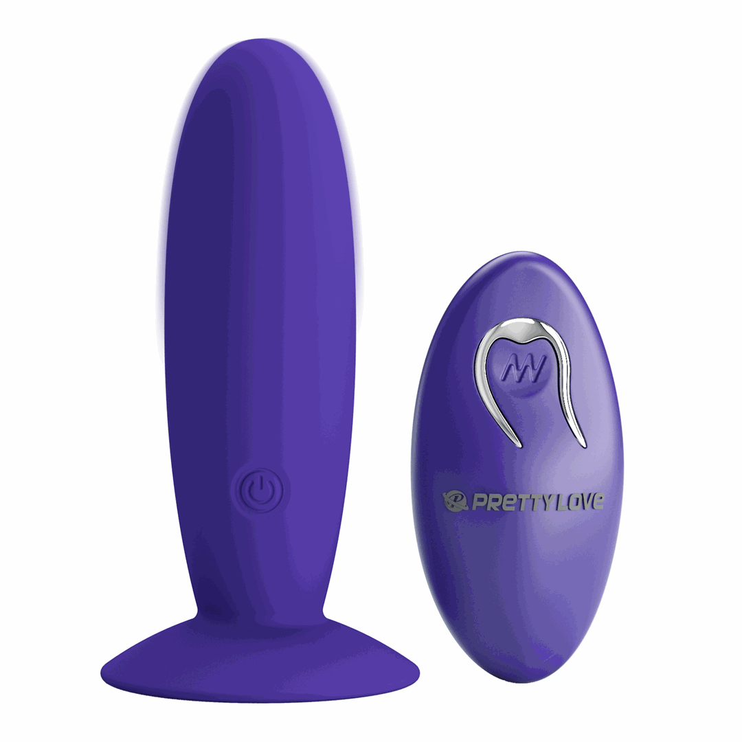 Korek analny Pretty Love Remote Control Vibrating Plug Youth, 11 cm (fioletowy)