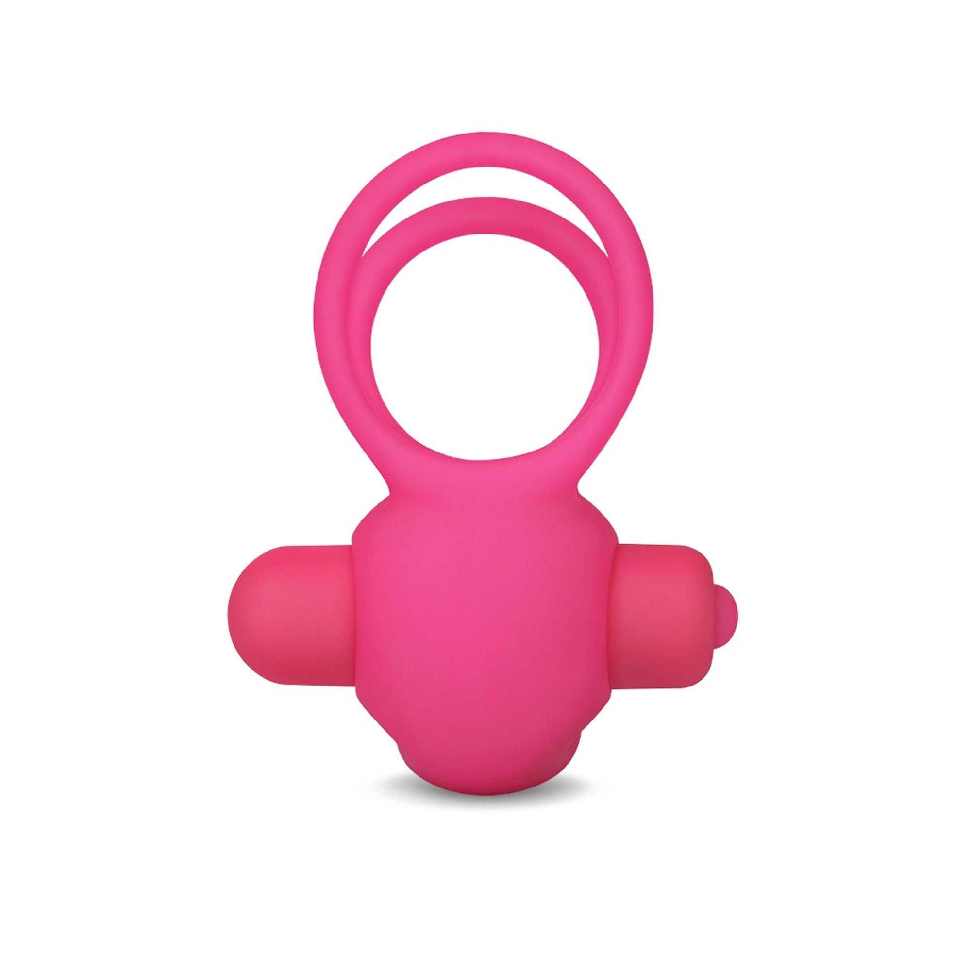 Эрекционное кольцо Lovetoy Power Clit Duo, 7.5 см (розовый)