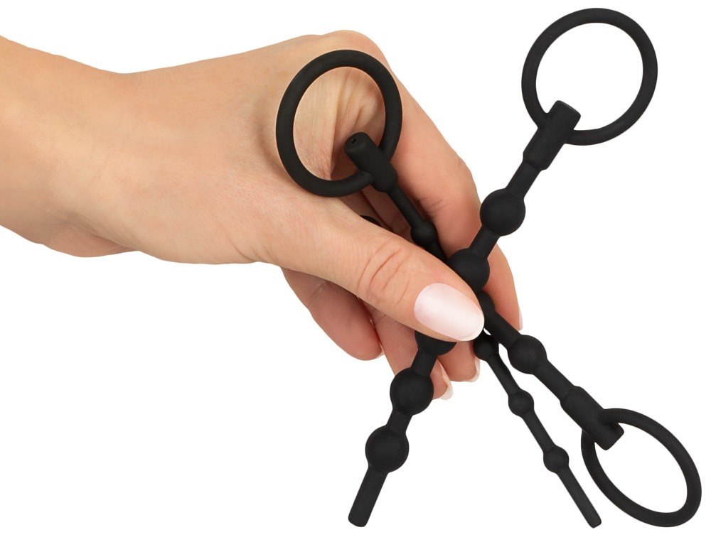 Стимулятор уретры Penisplug Training Set, 3 шт (черный)