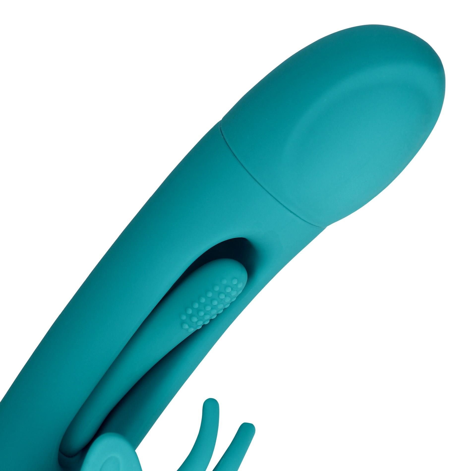 Вибратор Loveline Flapping G-Spot Butterfly, 25.7 см (бирюзовый)