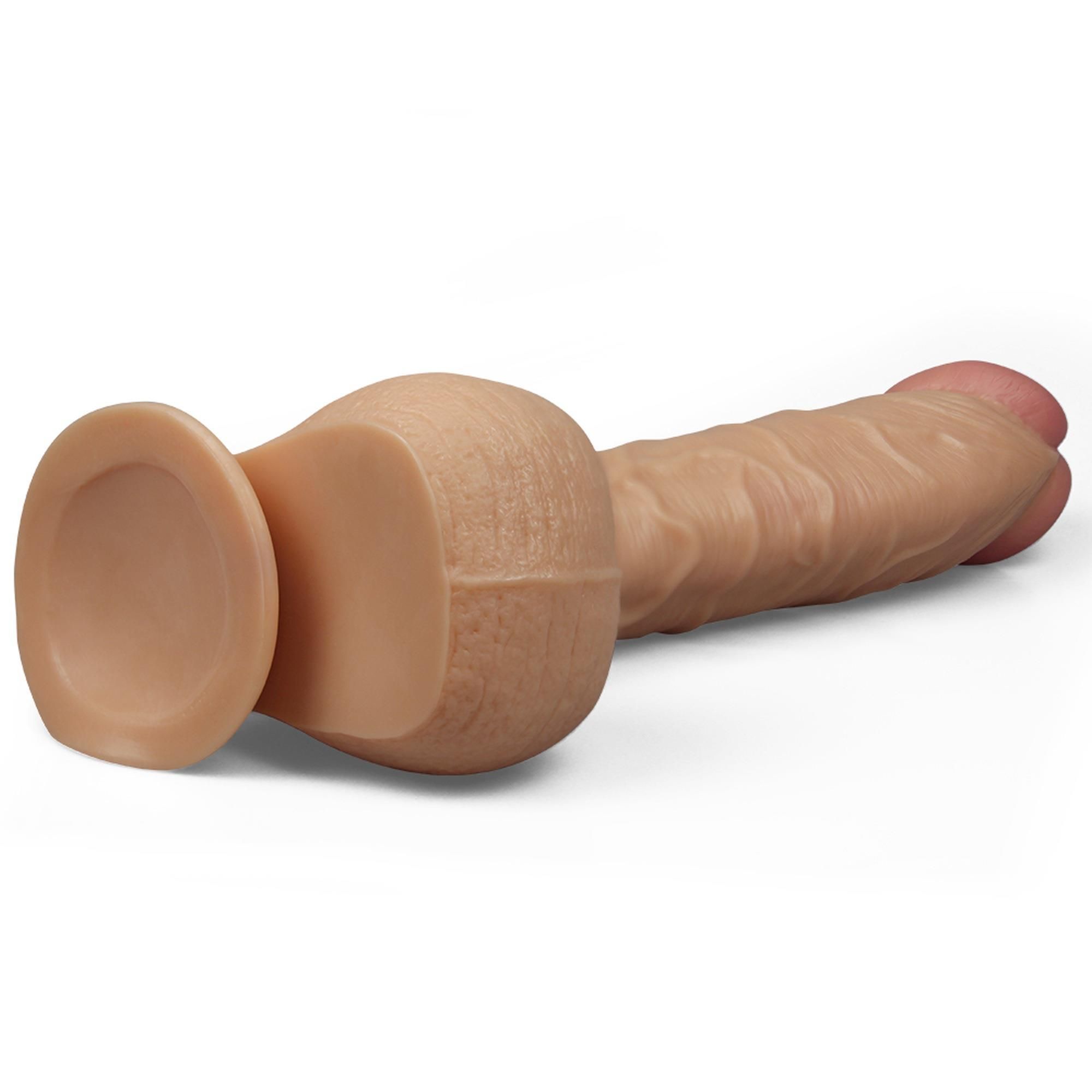 Duże dildo LoveToy Legendary King Sized Realistic, 33 cm (w kolorze cielistym)