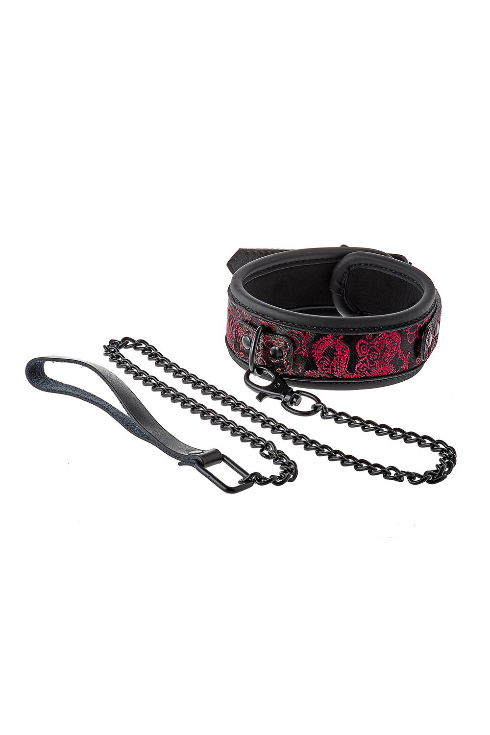 Нашийник з повідцем Dream Toys Blaze Deluxe Collar & Leash (чорний)