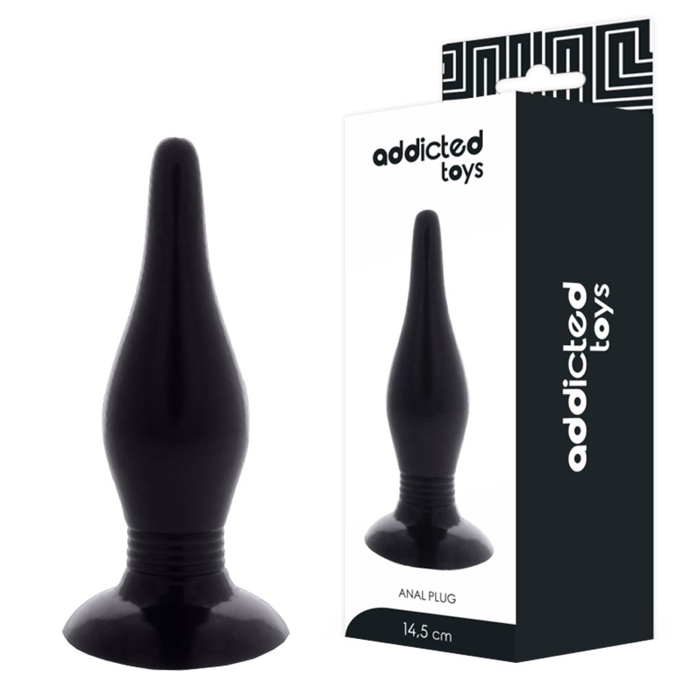 Korek analny Addicted Toys Plug Spot, 14.5 cm (czarny)