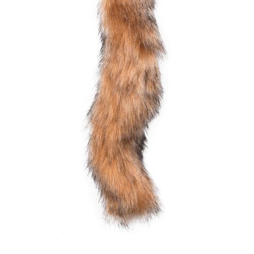 Korek analny z ogonkiem EasyToys Lisi Ogon, 34 cm (srebrny)