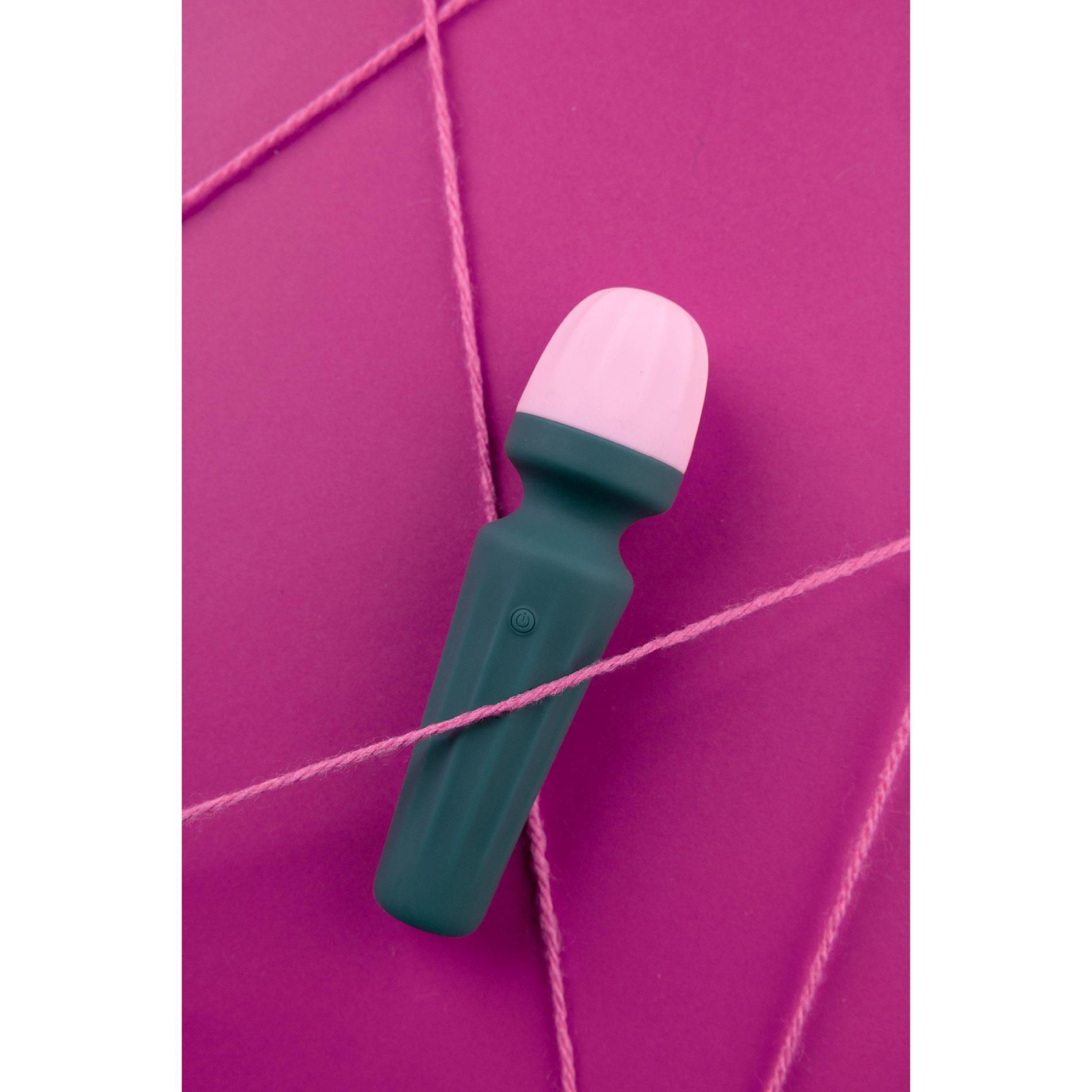 Вибратор Loveline Mini Wand Ancient Sea, 11 см (синий)