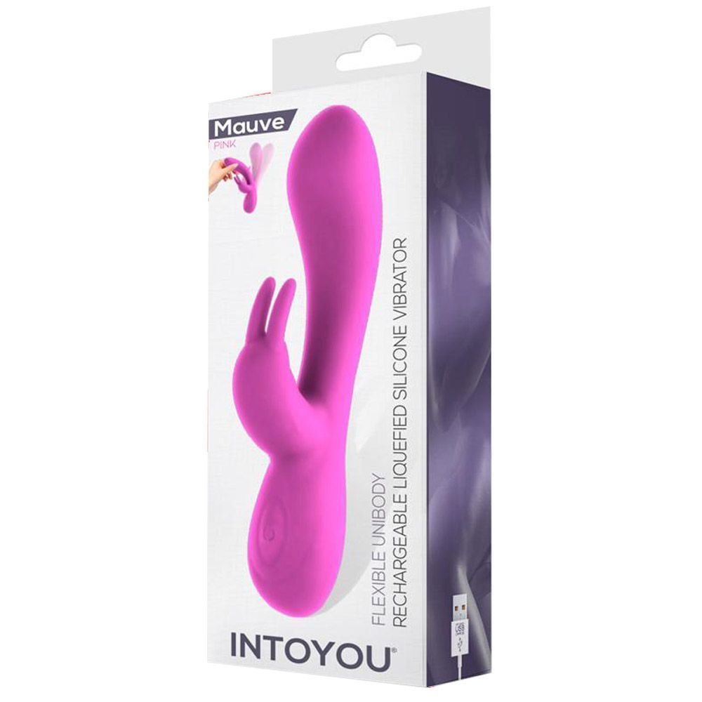 INTOYOU Mauve Pink - Wibrator królik, Różowy, 20 cm