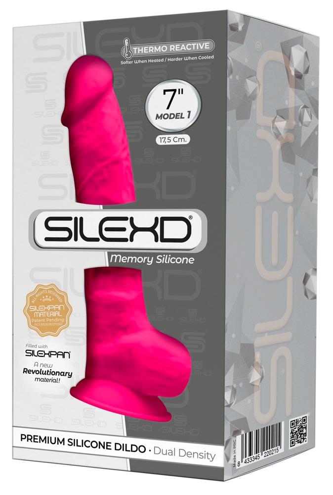 Фаллоимитатор Silexd Premium Silicone Dildo Model 1 Size 7, 18,8 см (розовый)