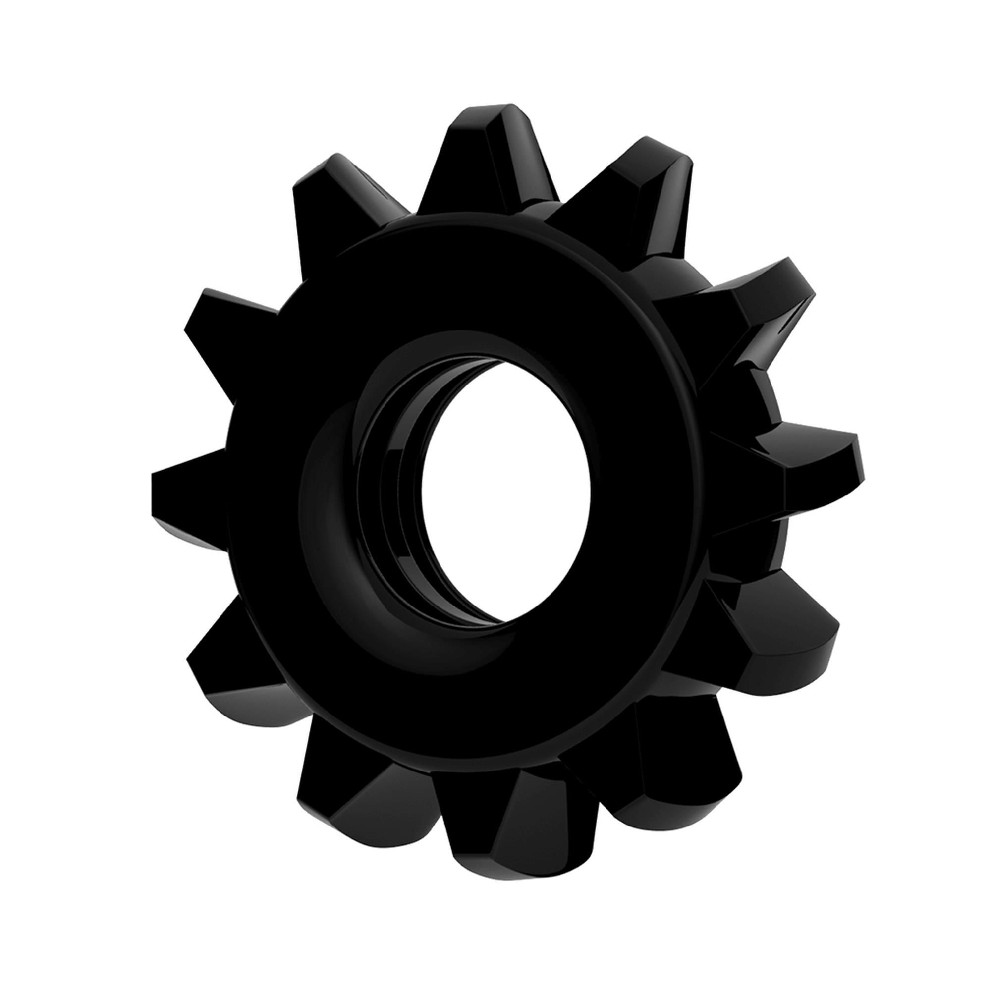 Эрекционное кольцо Power Plus Cock Ring Series, 4,5 см (черный)