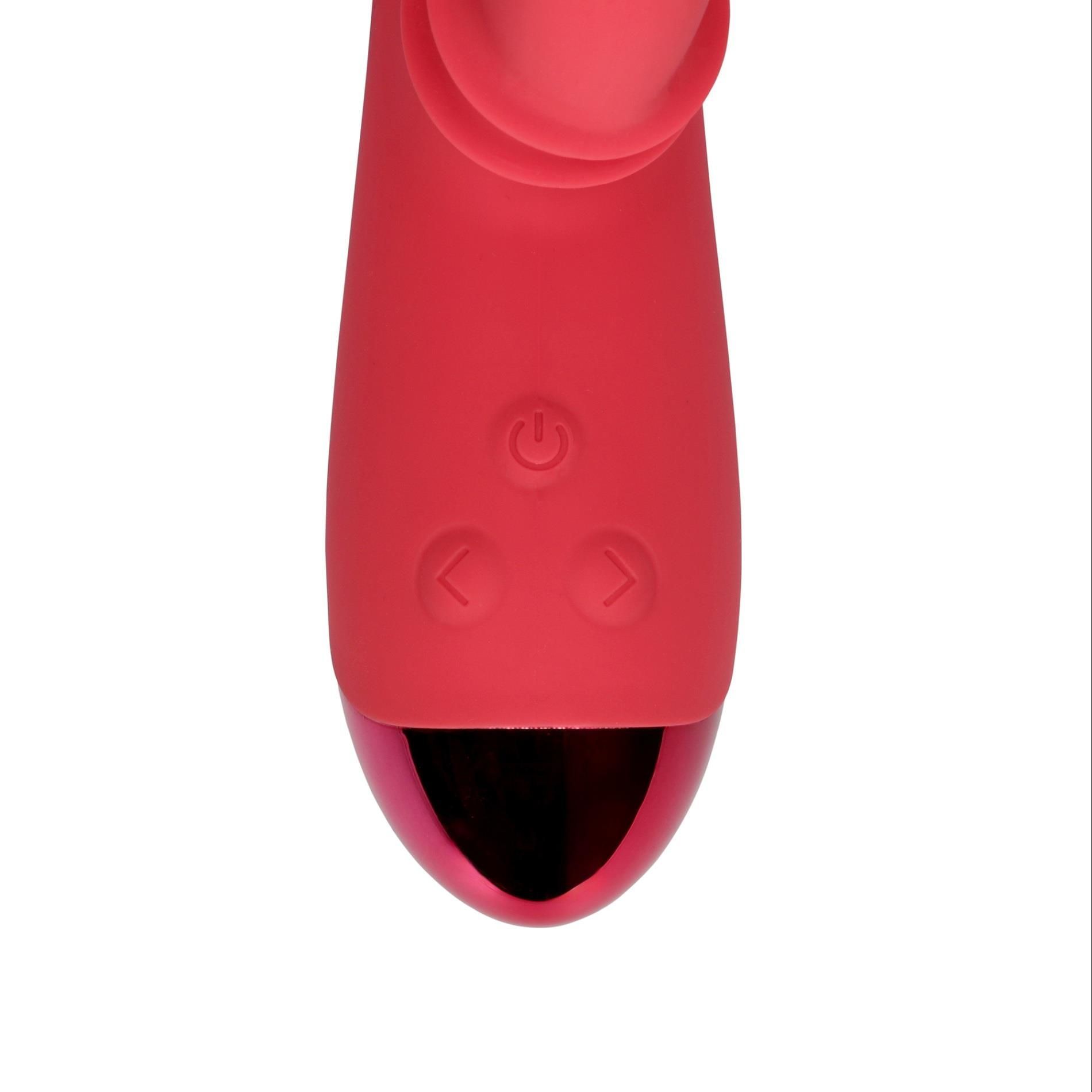 Вибратор-кролик Loveline Brighto Red, 22.5 см (красный)