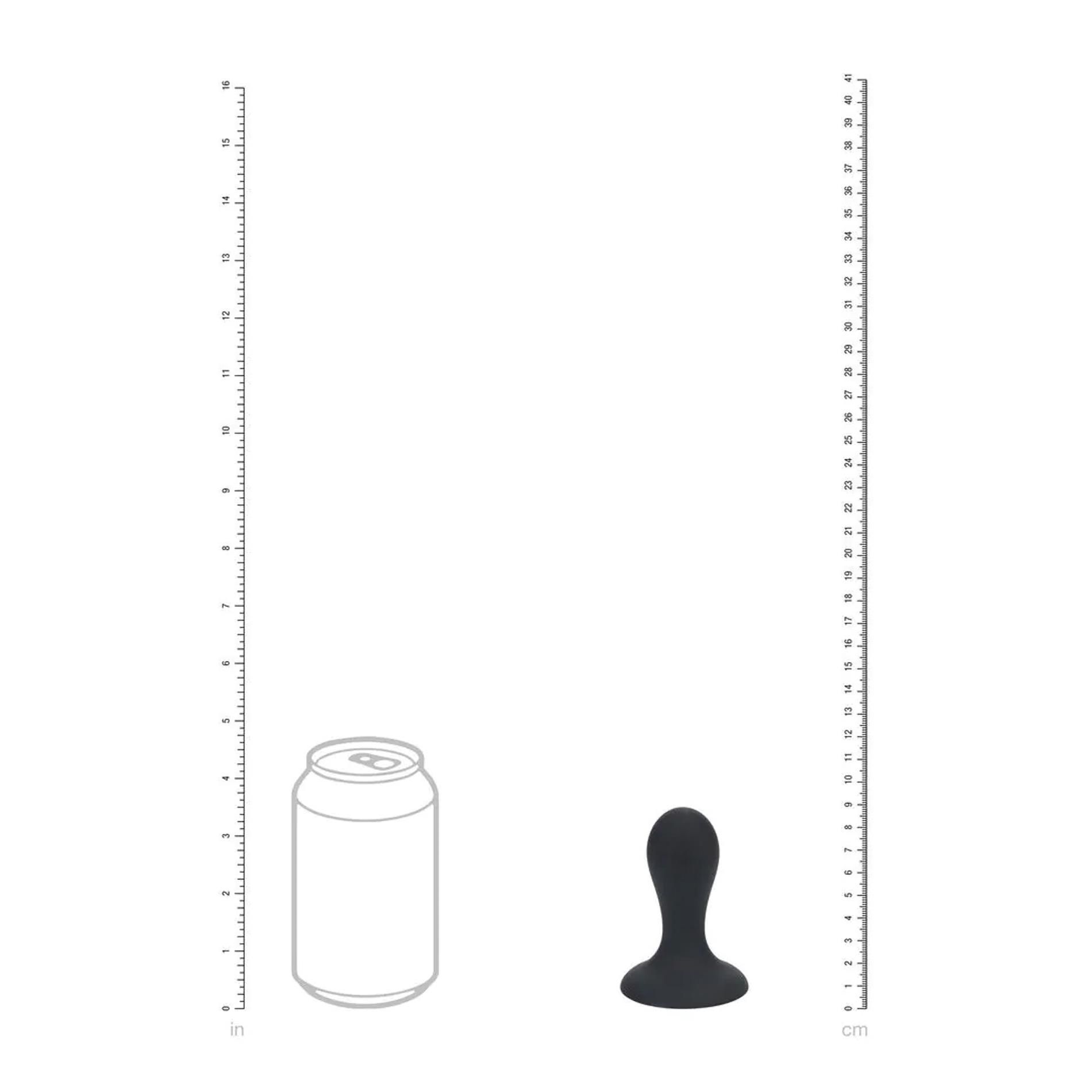 Korek analny Levelz Single Rattle Liquid, 8.5 cm (czarny)