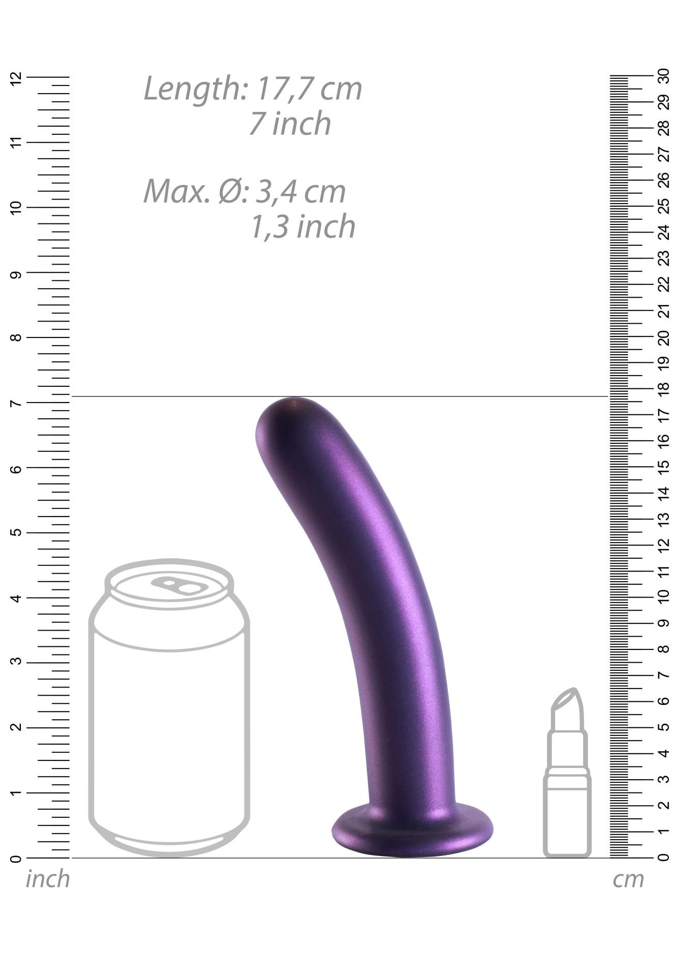 Фаллоимитатор Ouch! Smooth G-Spot Dildo 7'', 17.7 см (фиолетовый)