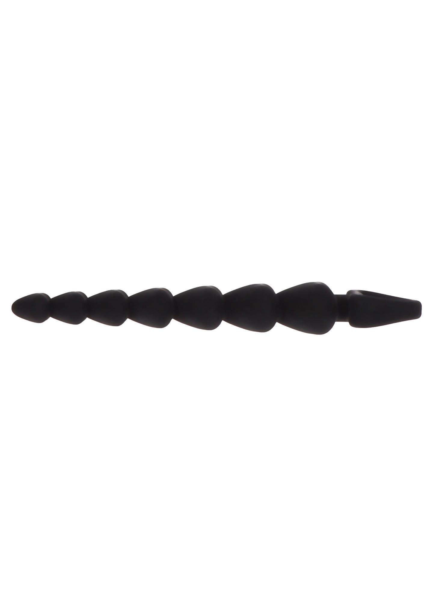 Анальная цепочка Toy Joy Heart Beads, 18х3 см (черный)