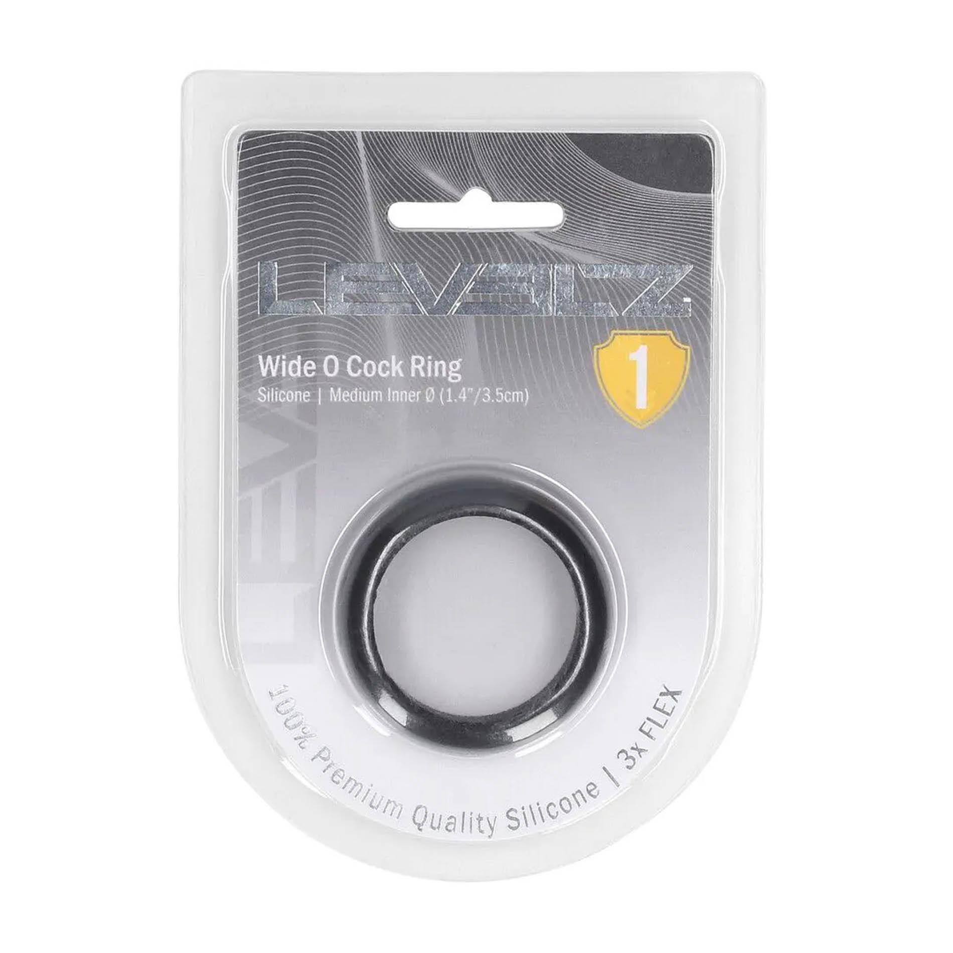 Эрекционное кольцо Levelz Wide O Silicone Cockring M, 3.5 см