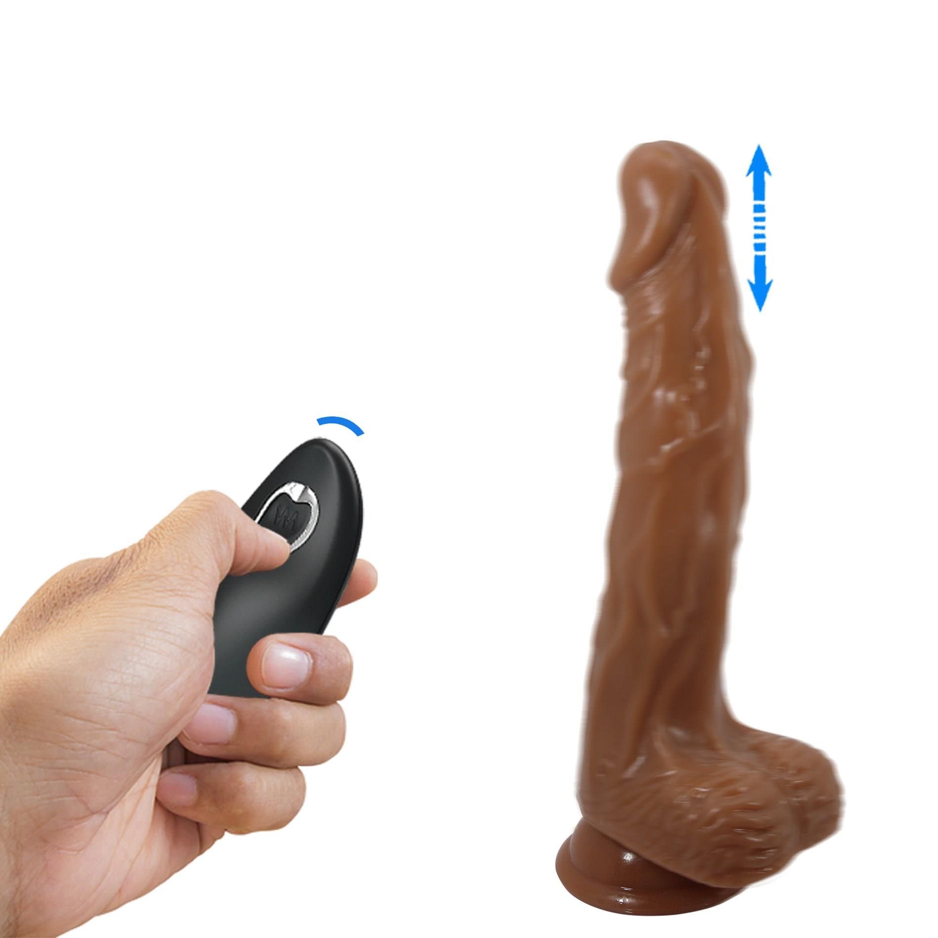 Реалістичний вібратор Baile Beautiful Encounter Bodach Remote Control, 21 см (коричневий)