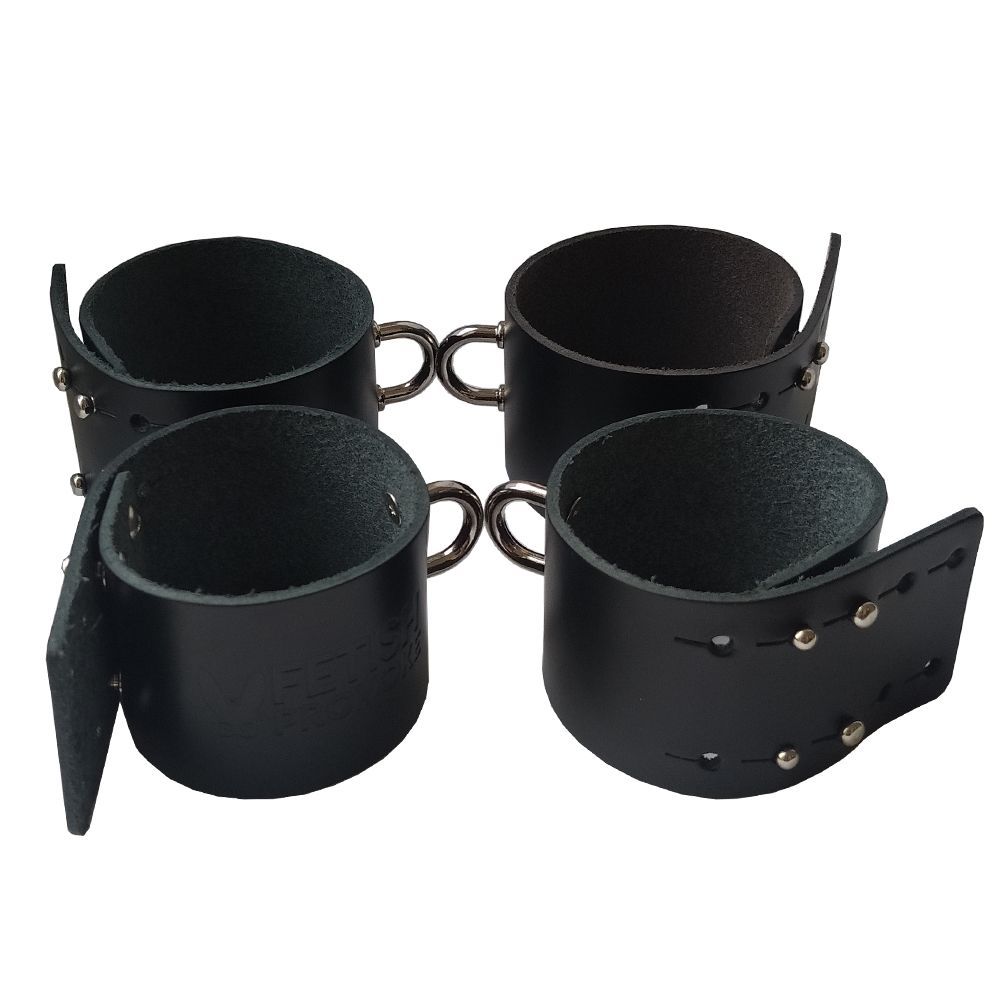 Фиксаторы с наручниками BDSM Domluxe (черный)