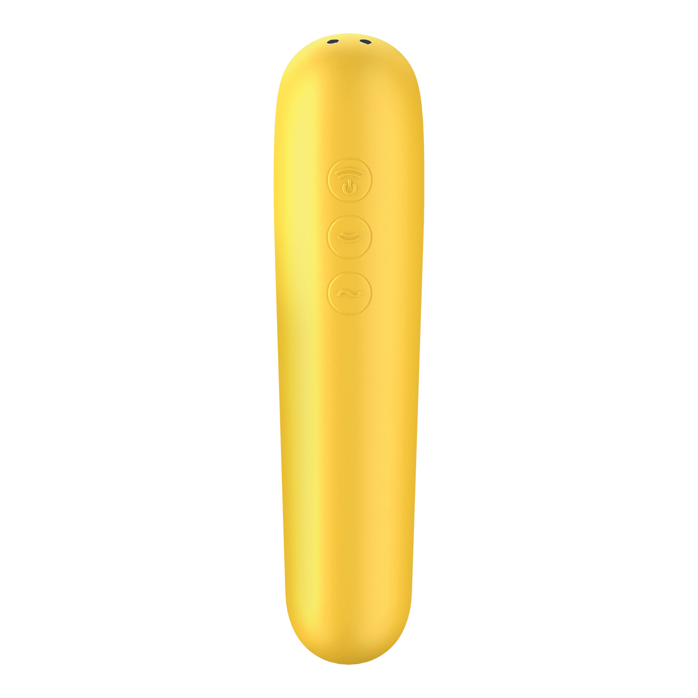 Вакуумный стимулятор клитора с вибрацией Satisfyer Dual Love (желтый)