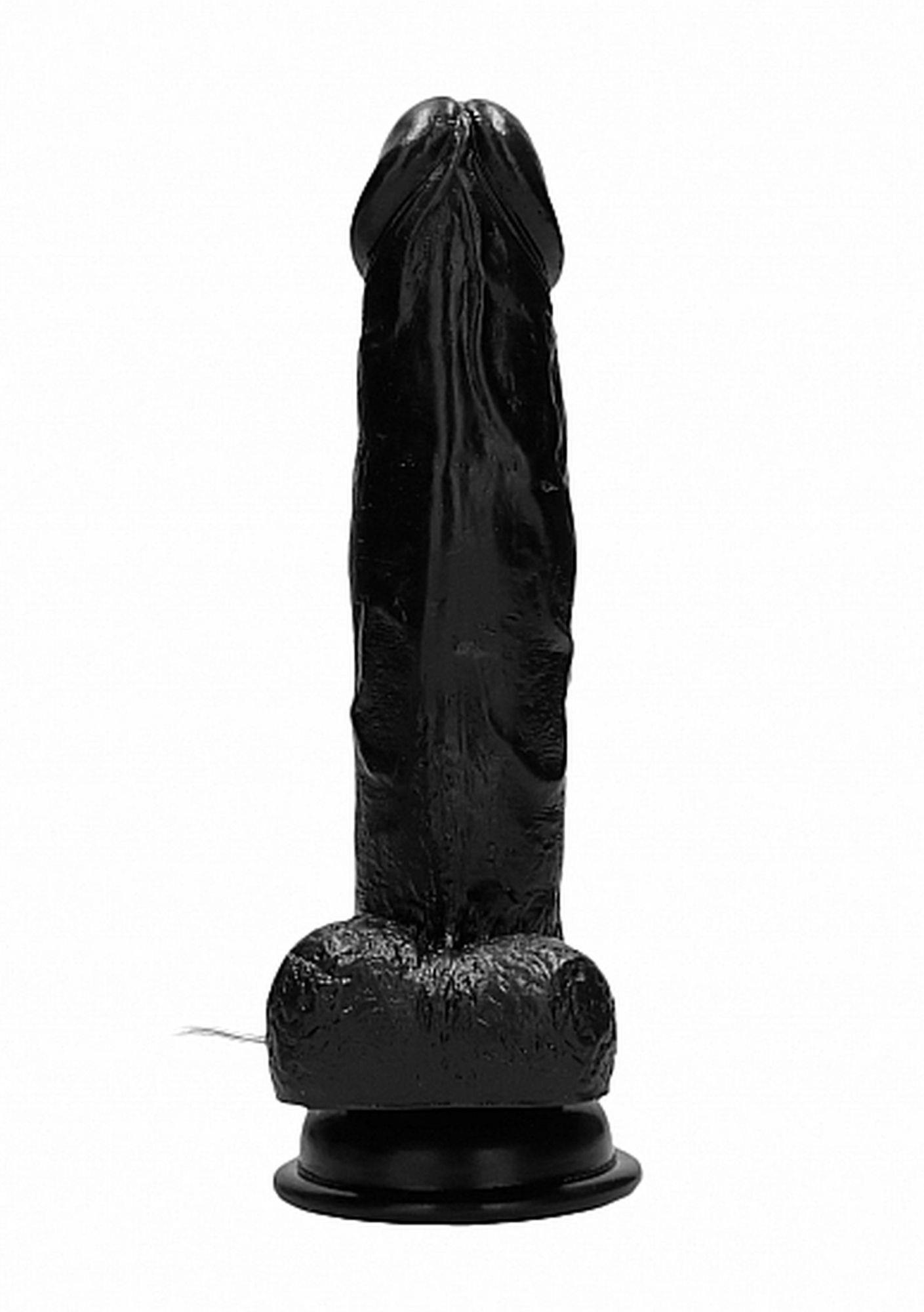 Вибратор RealRock Cock 8", 20 см (черный)