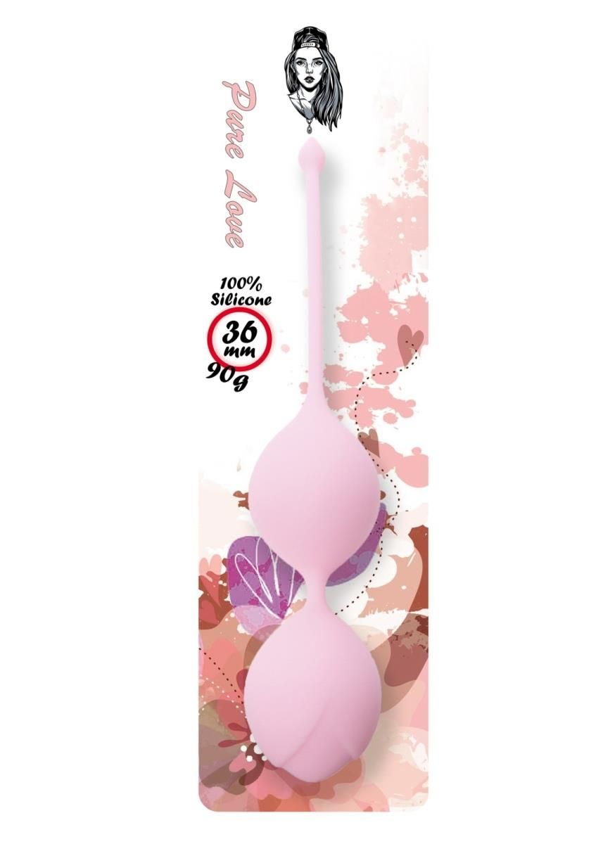 Вагинальные шарики Boss Series Pure Love, 20 см (светло-розовый)