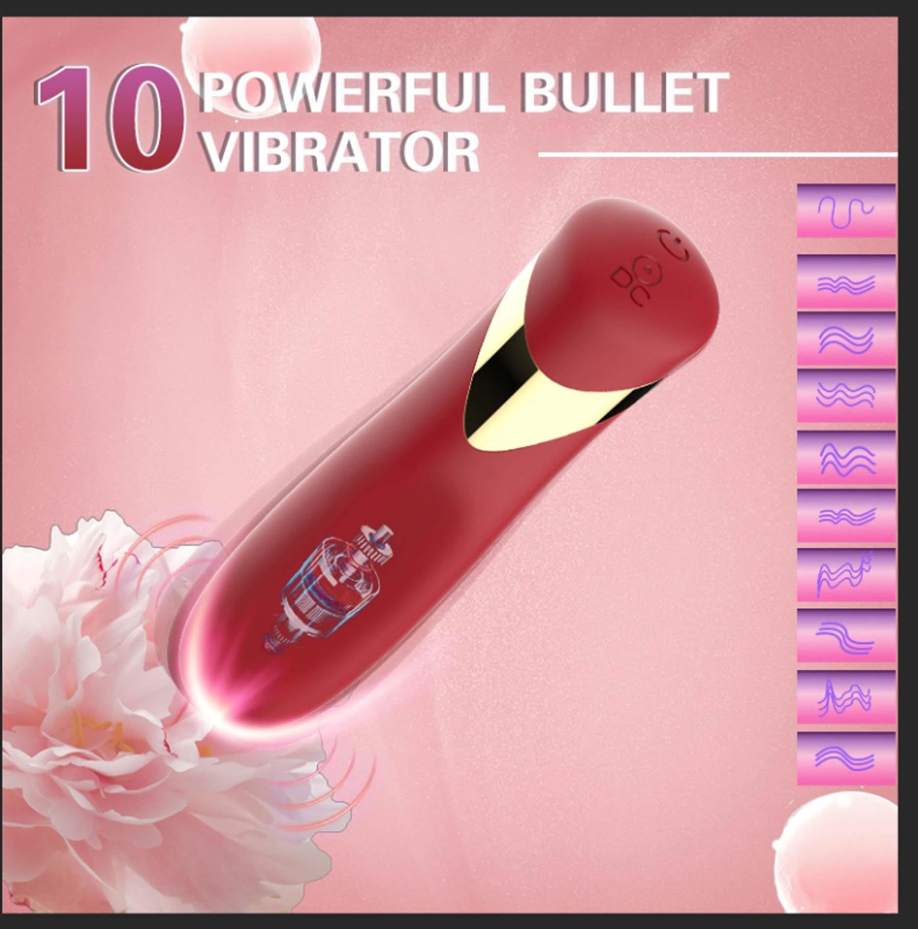 Мини-вибратор B - Series Cute Lipstick Bullet, 10.2 см (красный)