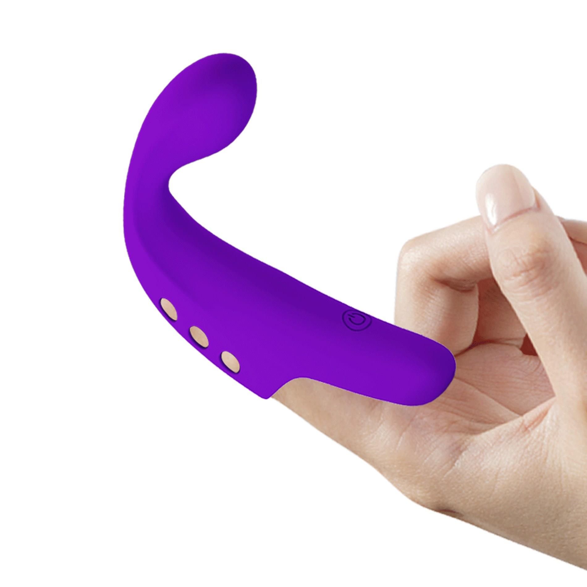 Вибратор на палец Pretty Love Fingering Vibrator Gorgon, 9,3 см (фиолетовый)
