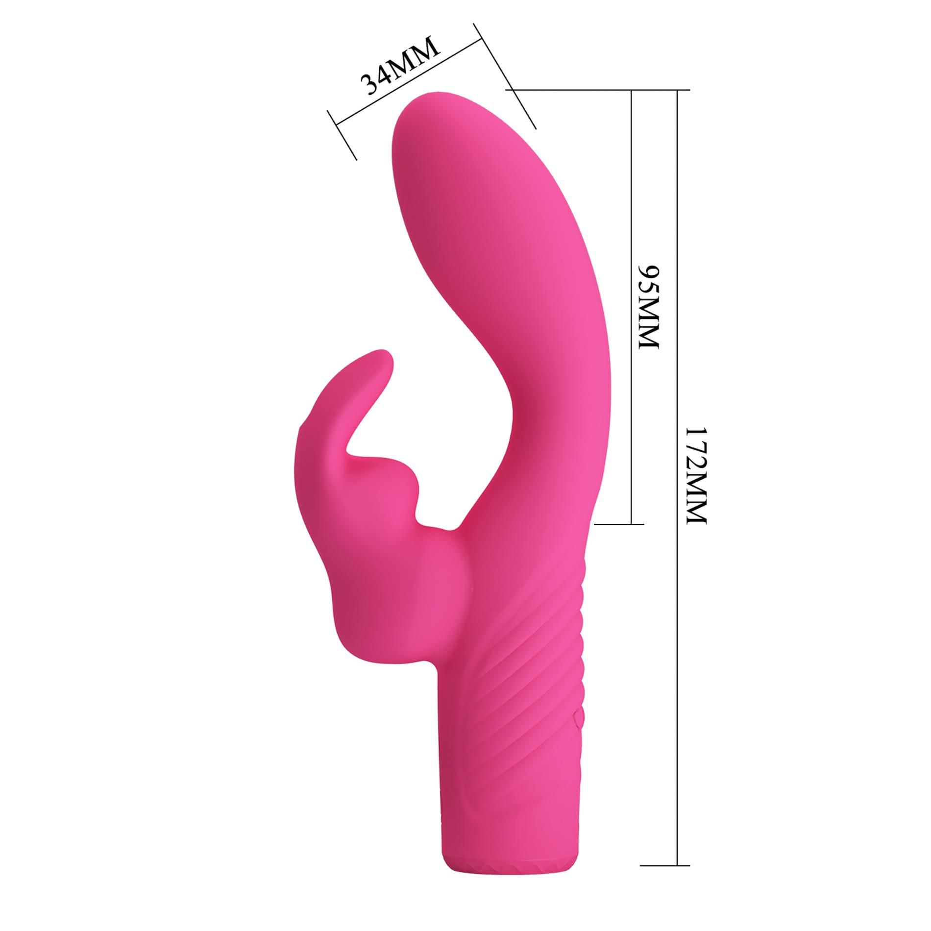 Вибратор-кролик Pretty Love Elivia G-Spot, 17.2 см (розовый)