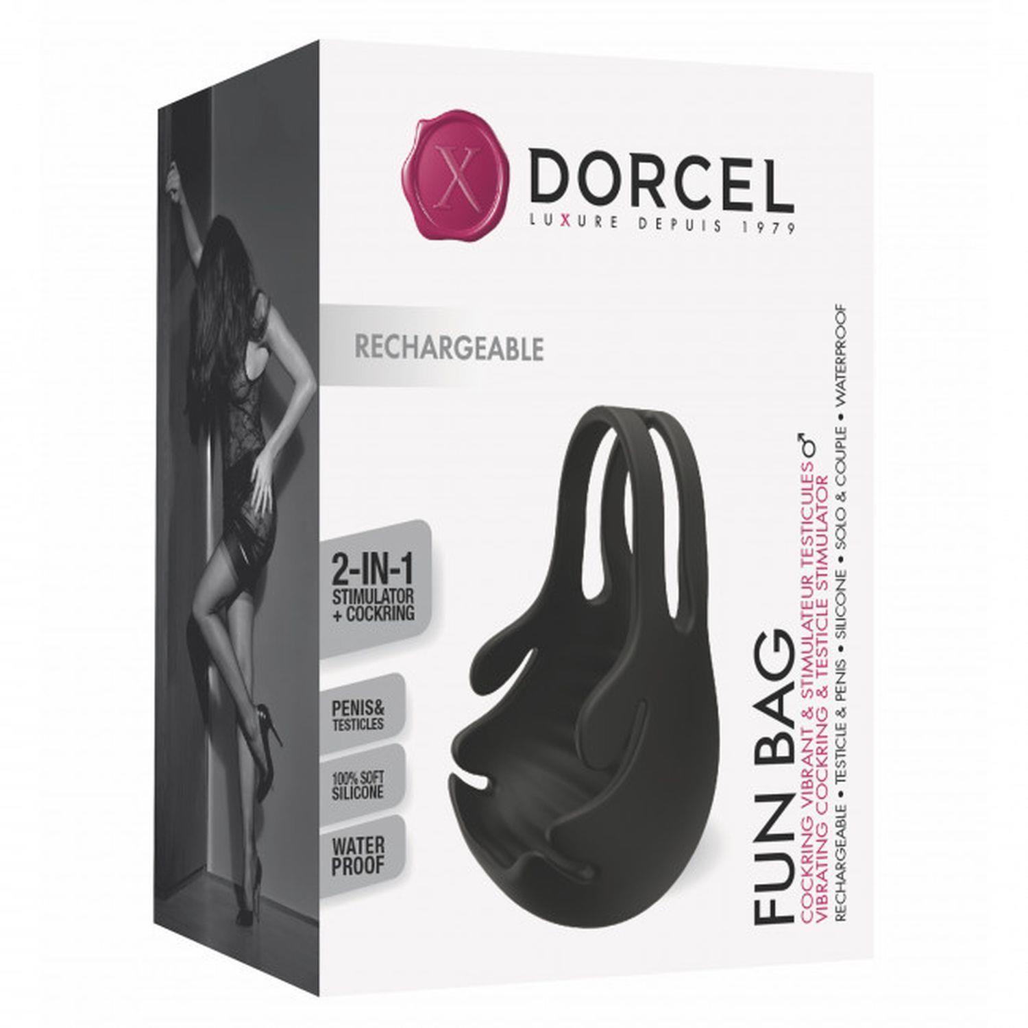 Эрекционное кольцо Dorcel Fun Bag, 8,7 см (черный)