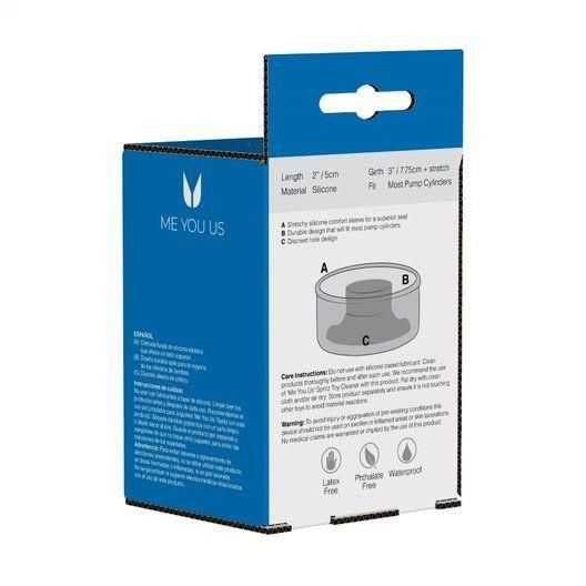 Насадка на помпу для пениса Me You Us Deluxe Halo, 5 см (черный)