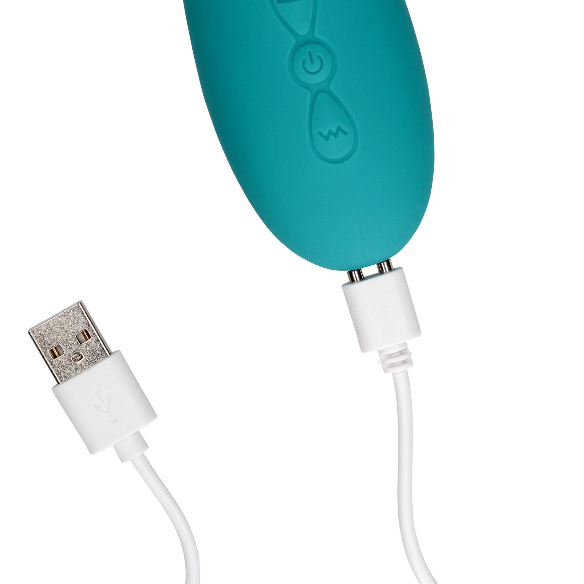Вибратор Loveline Flapping G-Spot Butterfly, 25.7 см (бирюзовый)