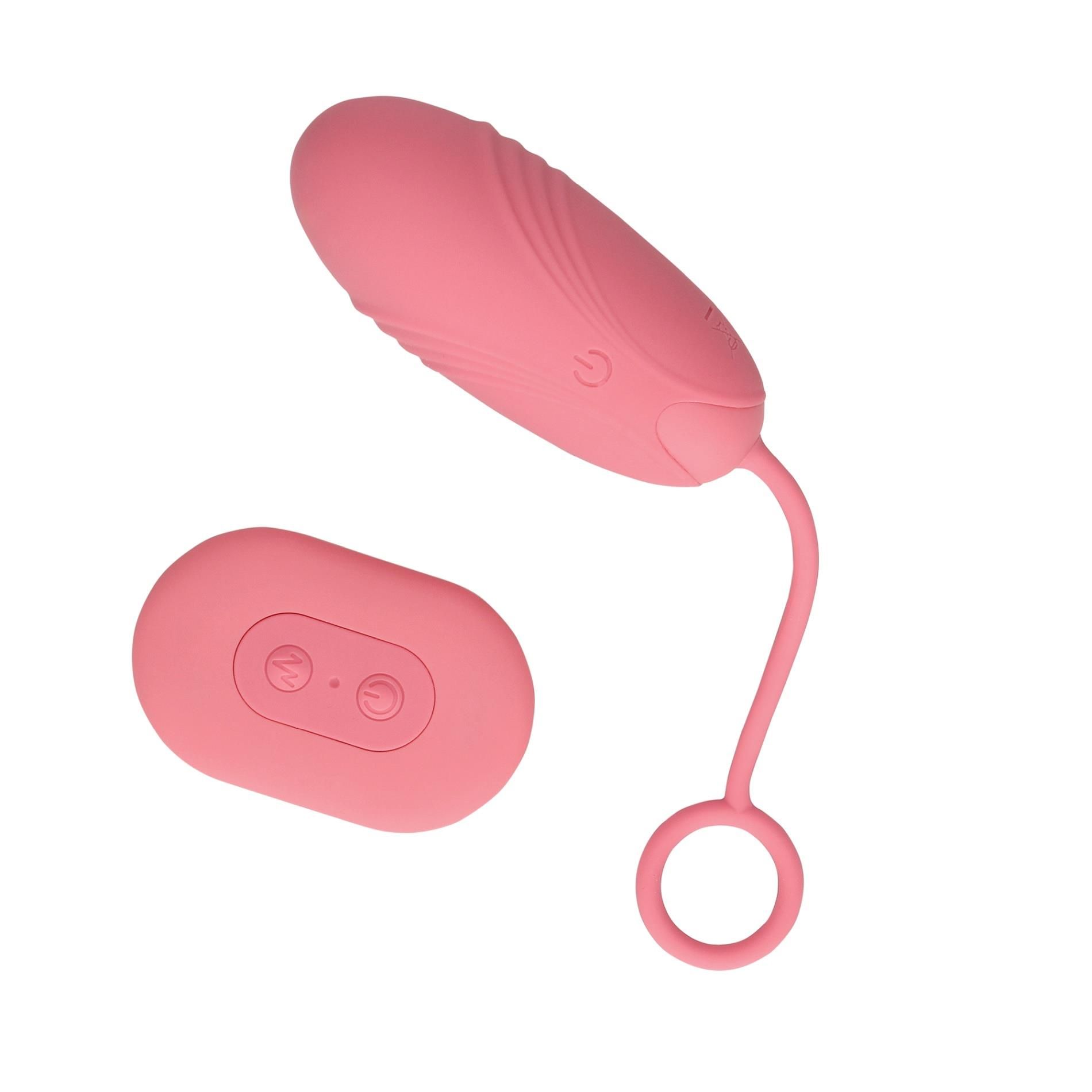 Виброяйцо Loveline Ultra Soft Pink Arabesque, 7.5 см (розовый)