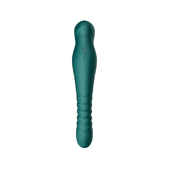 Вибратор Zalo King Vibrating Thruster, 30,2 см (зеленый)
