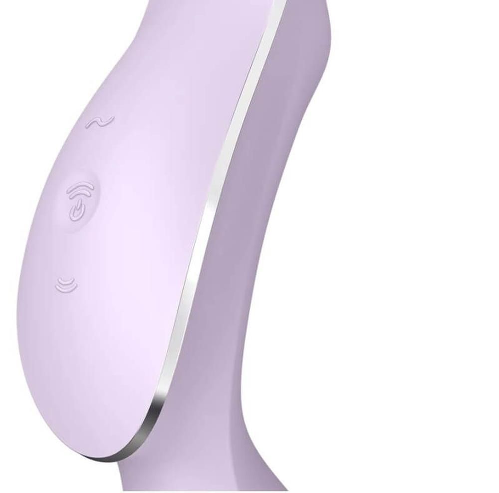 Вакуумный стимулятор клитора с вибрацией Satisfyer Curvy Trinity 2 (сиреневый)