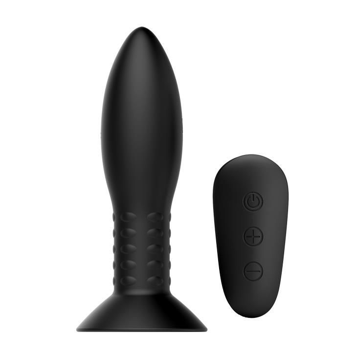 Korek analny LyBaile Mr Play RC Vibrating Butt, 11 cm (czarny)