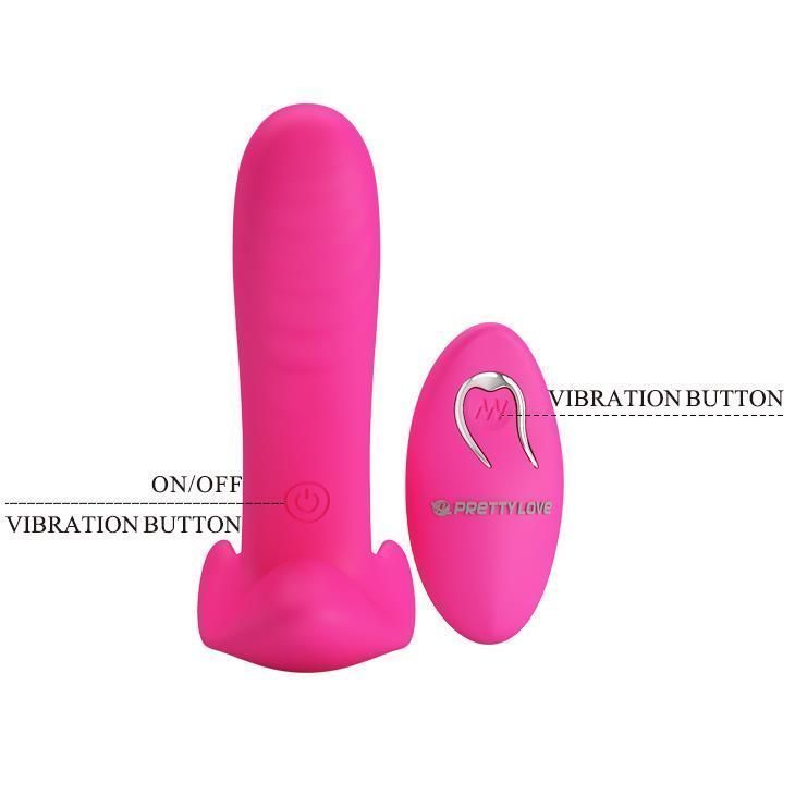 Вибратор Pretty Love Remote Control, 10 см (розовый)
