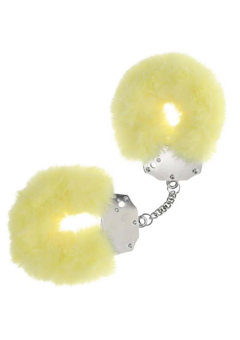 Наручники Ouch! Heavy-duty Fluffy Handcuffs (желтый)