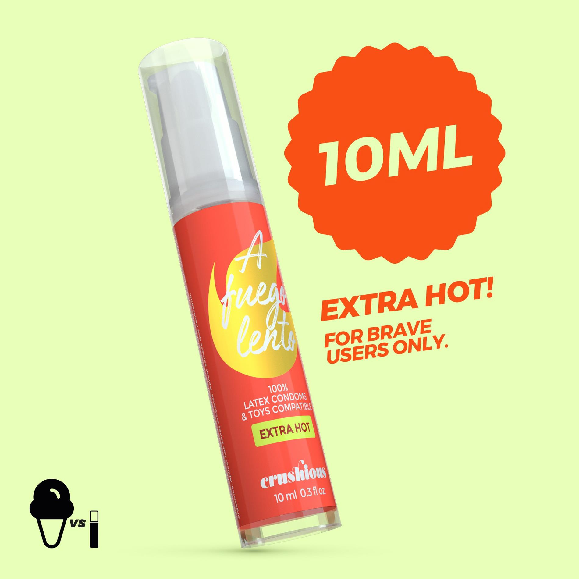 Лубрикант Crushious A Fuego Lento Extra Hot, 10 мл