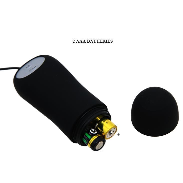 Korek analny Pretty Love Vibrating Butt, 7,5 cm (czarny)