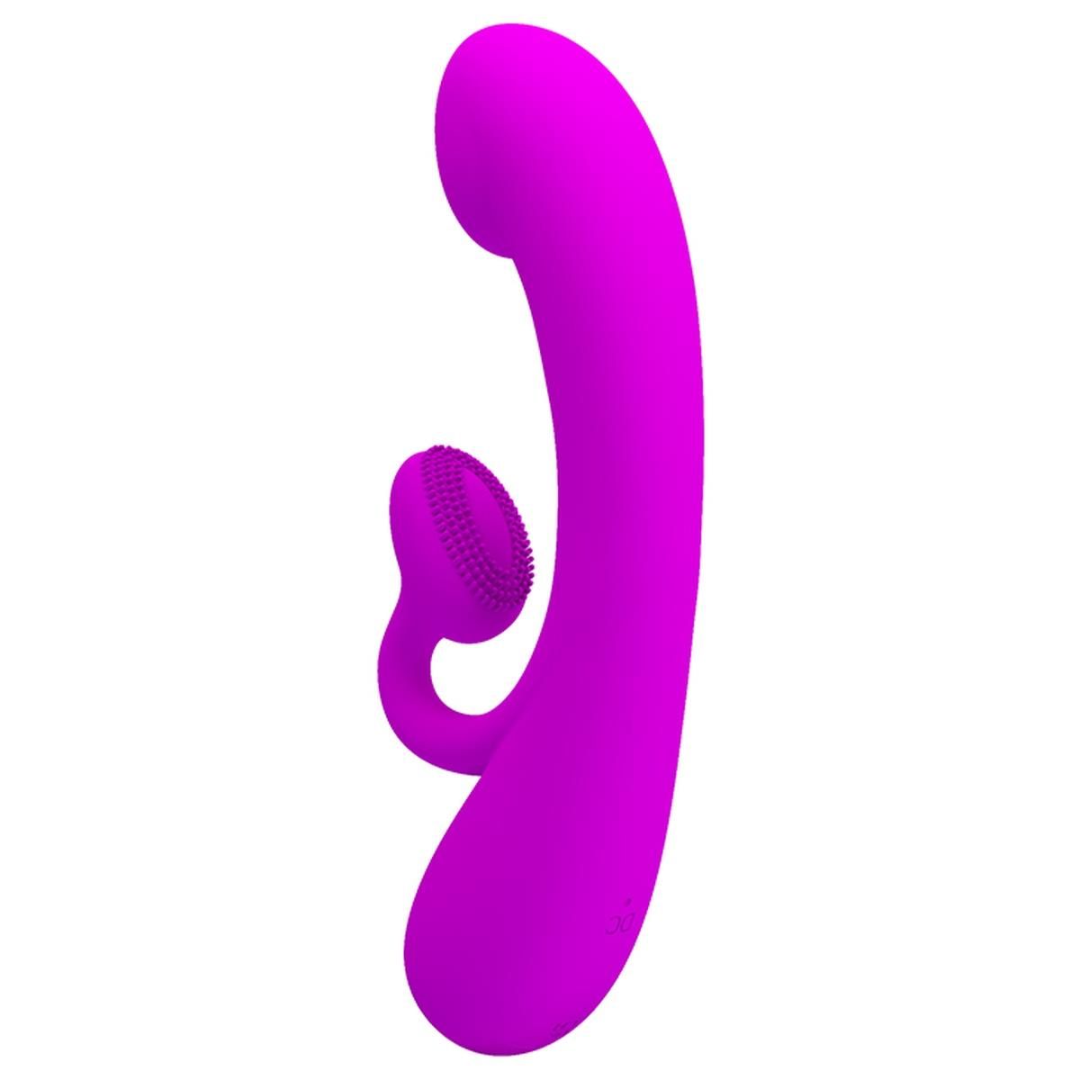 Вибратор-кролик Pretty Love Full Cover Silicone Sincere, 17 см (фиолетовый)