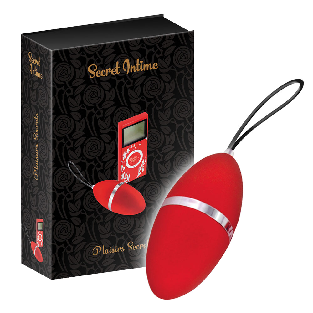 Виброяйцо Secret Intime Plaisirs Secrets, 7.9 см (красный)